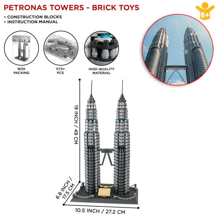 WANGE Petronas Twin Towers Architecture Blocks – 5213
