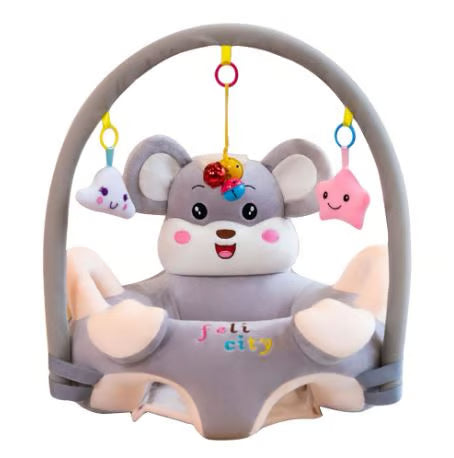 لٹکنے والے کھلونے کے ساتھ بیبی ایکٹیویٹی جم آلیشان صوفہ سیٹ - سافٹ انفینٹ پلے سینٹر