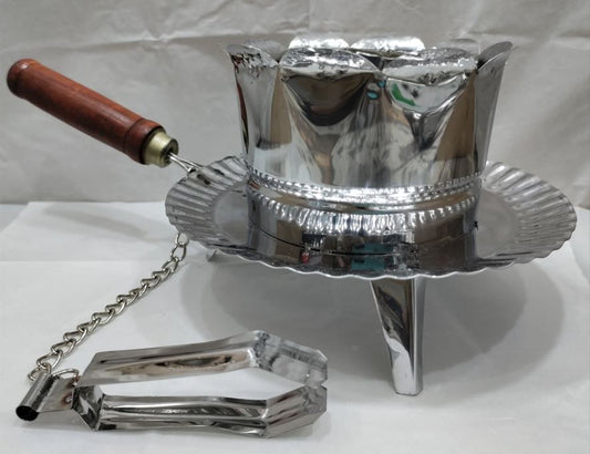 Stainless Steel Lobandan & Dhonidan Incense Burner
