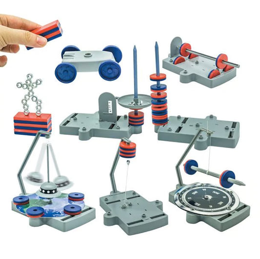 STEM Magnet Science Kit - 12-in-1 Educational Experiments for Kids Ages 6+
