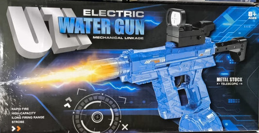 UZI Ice Horn Electric Water Gun – Automatic Squirt Gun with LED Light & Large Capacity Tank