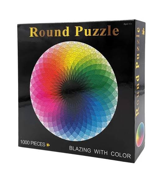 1000 Pcs Round Jigsaw Puzzle – Rainbow Circle | Fun Family Activity
