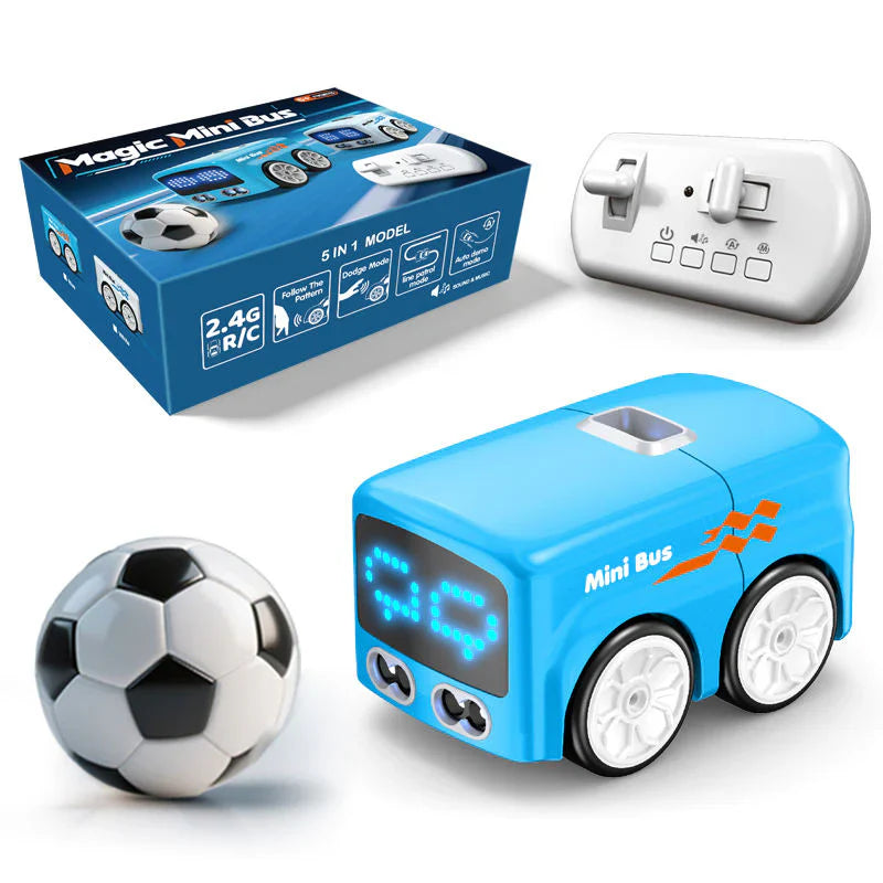 2.4GHz Electric 5-in-1 Remote & Induction Controlled Mini Bus Toy