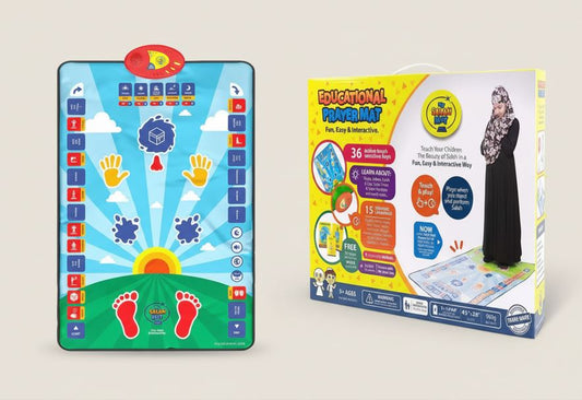 Educational Islamic Prayer Salah Mat for Kids - Interactive Learning Tool with Sound