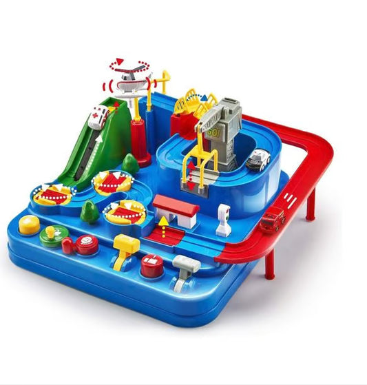 کار ایڈونچر ٹریک پلے سیٹ - بچوں کے لیے انٹرایکٹو ریسنگ گیم