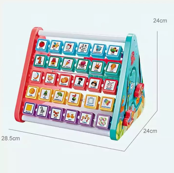 ملٹی فنکشن لرننگ ٹائی - بچوں کے لیے تعلیمی حروف تہجی Abacus بورڈ