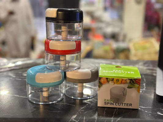 Manual Food Chopper - Mini Pull String Vegetable Chopper for Kitchen