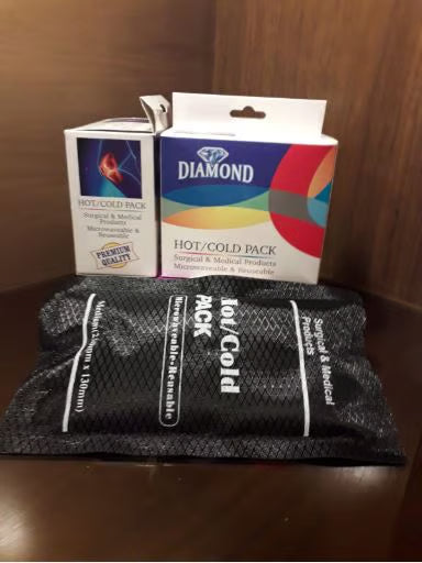 گرم/سرد پیک - درد سے نجات کے لیے دوبارہ قابل استعمال مائیکرو ویو ایبل جیل پیک (درمیانی 23 سینٹی میٹر x 13 سینٹی میٹر)