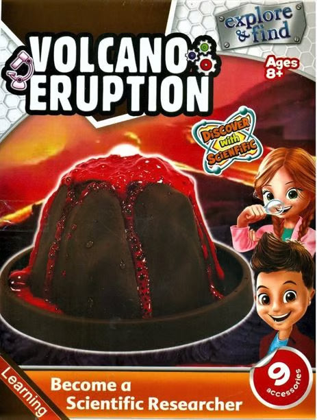Volcano Eruption Science Kit - بچوں کے لیے تعلیمی STEM کھلونا۔