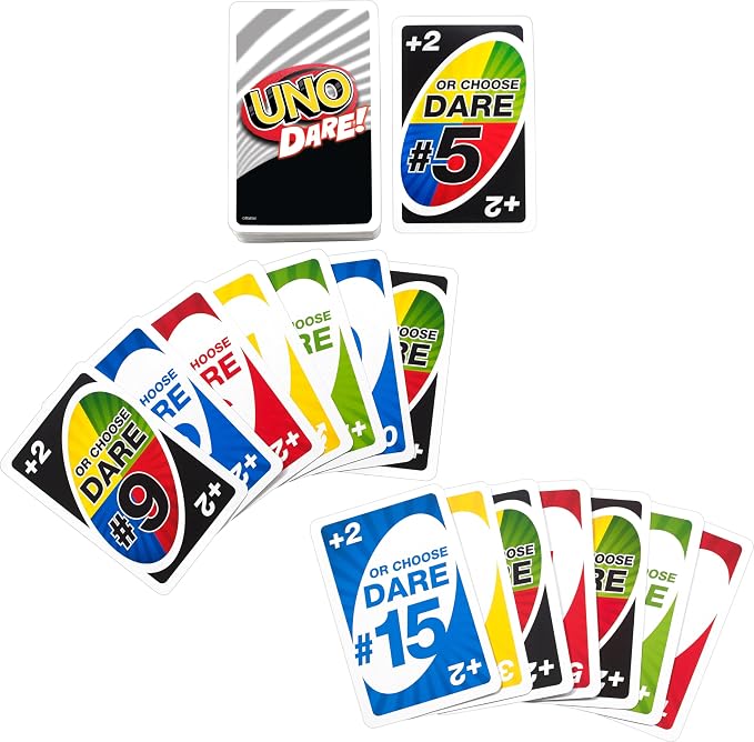 UNO Dare Card Game – Wild Action Cards for Family & Friends