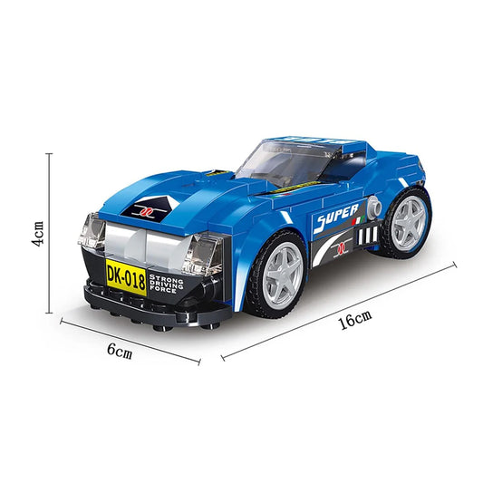 10-in-1 Building Block Car Set | Blue Super Sports Car Construction Toy | 208 Pieces STEM Learning Kit for Kids Ages 6+ 31018