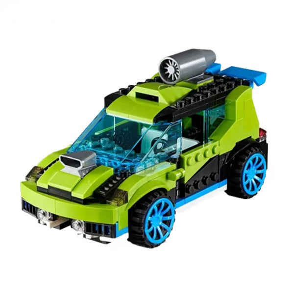 30-in-1 ریلی کار بلڈنگ بلاکس سیٹ - 241 ٹکڑوں کا تعمیراتی کھلونا 6+ بچوں کے لیے - 3128