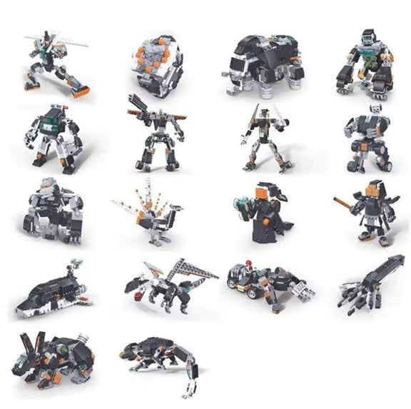 36 in 1 Magic Change Bricks Toys - Transforming Construction Blocks Set with Instruction Manual