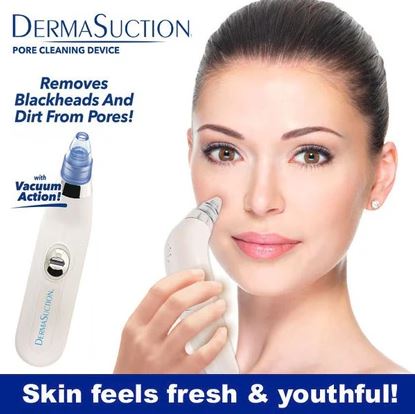 Multifunctional Derma Suction Device - Blackhead Remover & Pore Cleaner with 5 Suction Heads