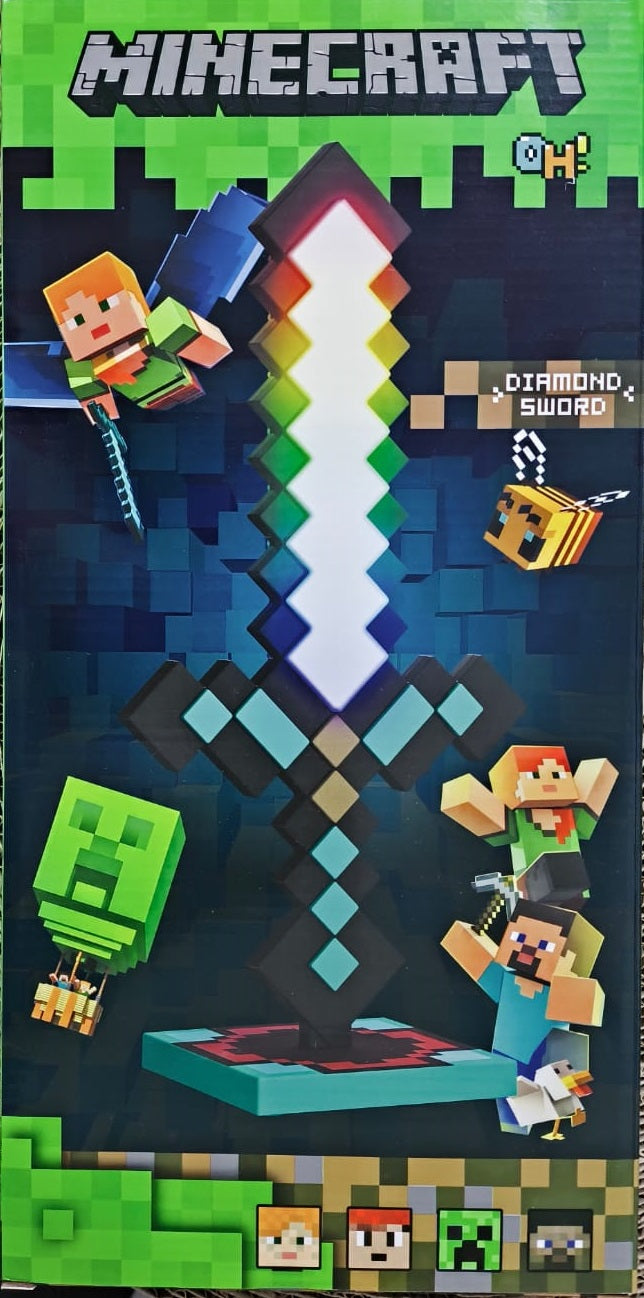 Minecraft Diamond Sword LED Night Light