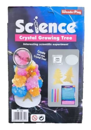 سائنس کرسٹل گروونگ ٹری کٹ - 8+ بچوں کے لیے تعلیمی STEM تجربہ