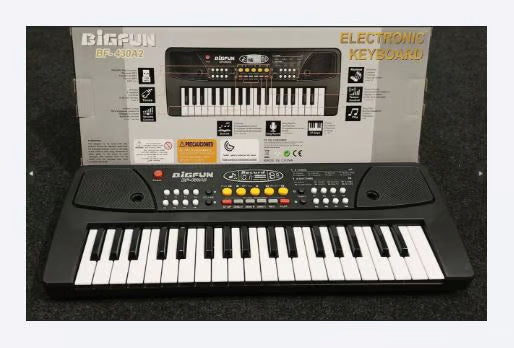 BIGFUN BF-430 الیکٹرانک کی بورڈ - بچوں اور مبتدیوں کے لیے 37 کیز منی ڈیجیٹل پیانو