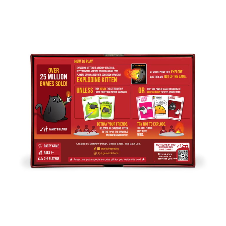 Exploding Kittens Card Game - Original Edition