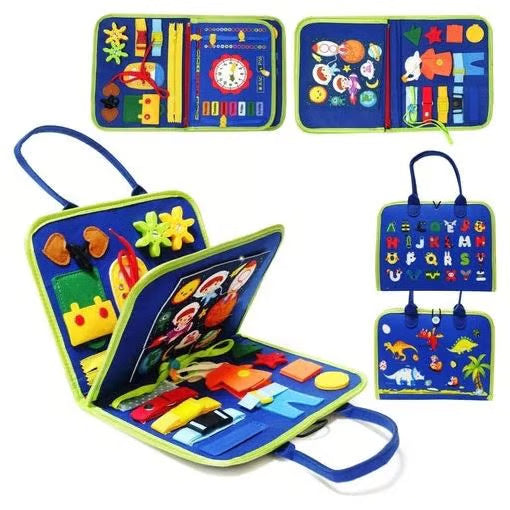 Montessori Busy Book - Hands-On Learning Activity Board for Kids | Screen-Free Educational Toy