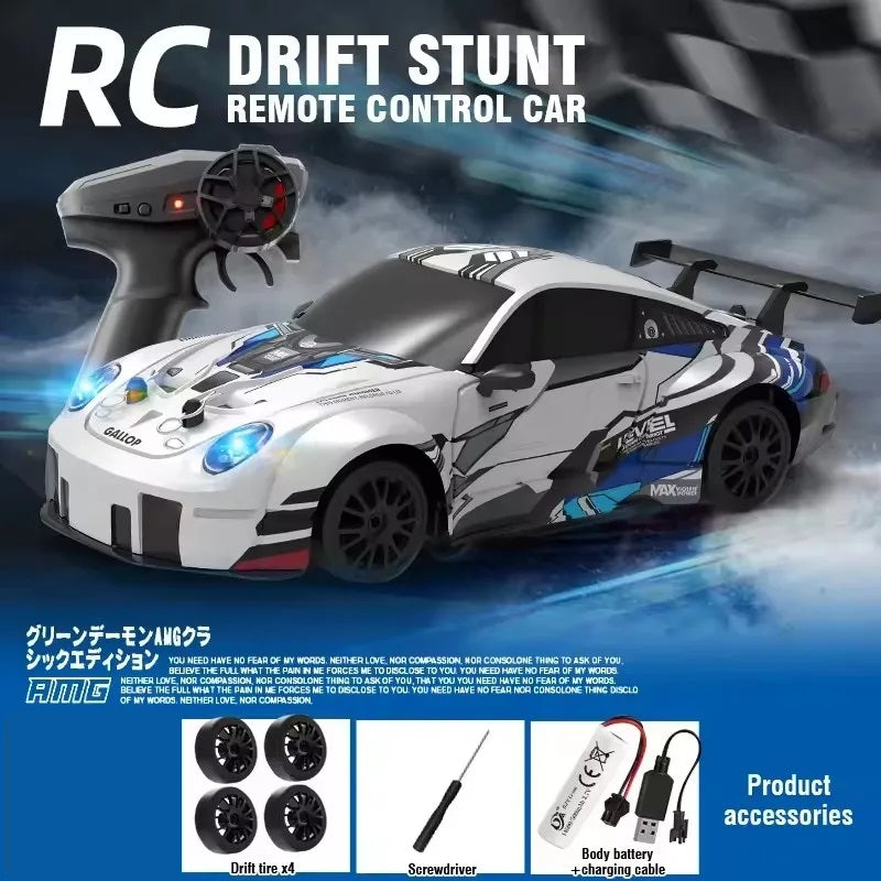RC Drift Stunt Remote Control Car – With/Without Camera | LED Lights & Drift Tires