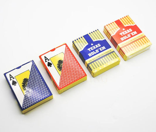 Texas Hold'em Poker Playing Cards - 100% Plastic