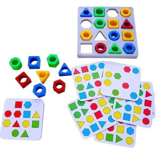 شکل سے مماثل تعلیمی کھلونا - بچوں کے لیے 3D جیومیٹرک لرننگ گیم