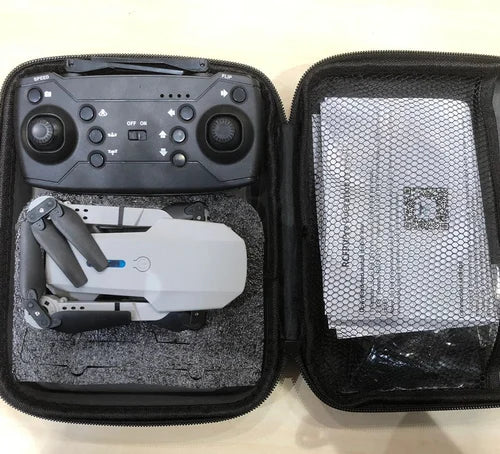 E88 Pro HD Camera Drone – Foldable RC Quadcopter with Carrying Case