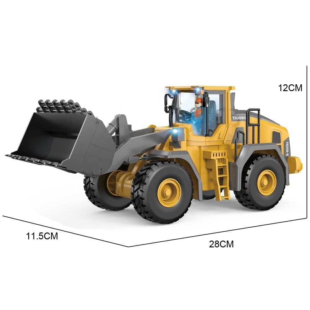 9CH RC Bulldozer – 2.4GHz Die-Cast Alloy Engineering Vehicle | Ages 6+