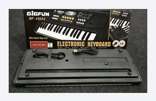 BIGFUN BF-430 الیکٹرانک کی بورڈ - بچوں اور مبتدیوں کے لیے 37 کیز منی ڈیجیٹل پیانو