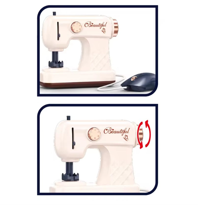 بچوں کے لیے خوبصورت VIP کھلونا سلائی مشین - ہوم اپلائنس پریٹینڈ پلے سیٹ