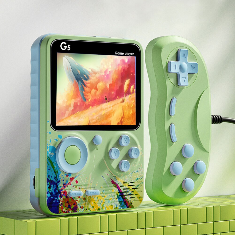 G5 Handheld Game Console – 500 Classic Games with Wired Controller
