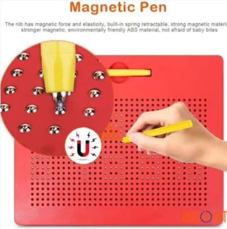 Mini MagPad Magnetic Drawing Board - 380 Pcs Educational Toy for Kids