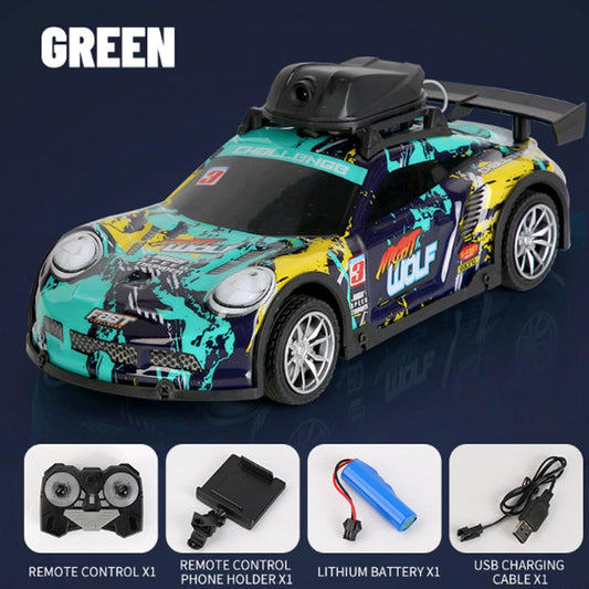 RC Drift Stunt Remote Control Car – With/Without Camera | LED Lights & Drift Tires