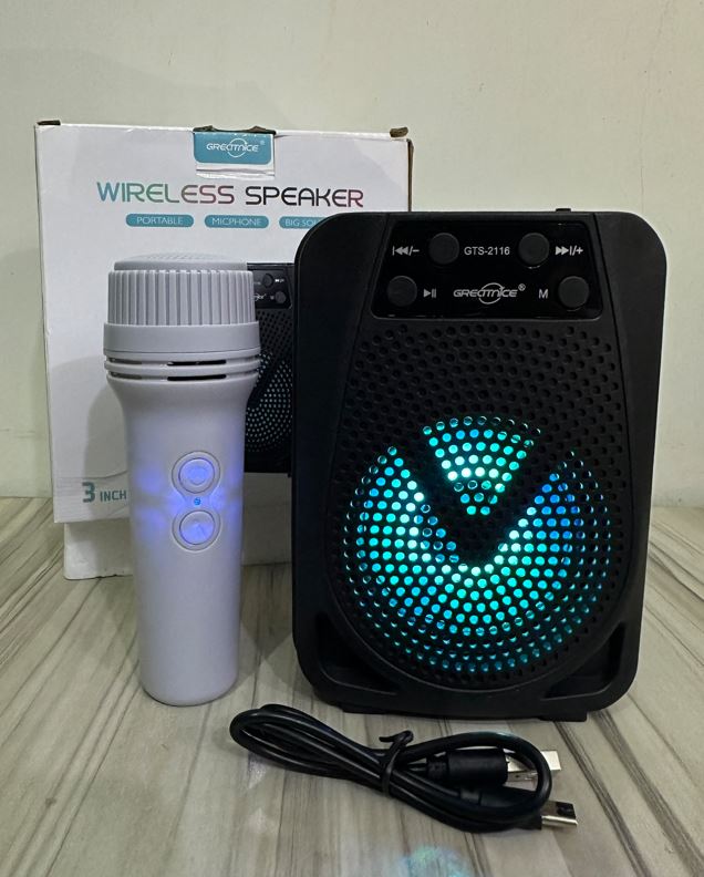 Portable Wireless Bluetooth Speaker with Microphone