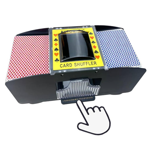 Automatic Card Shuffler - 2 Deck Playing Card Mixer