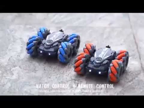 360° Rollover Drift Stunt Car – Double-Sided RC Car with Gesture Control Watch & LED Lights