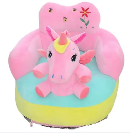 Baby Sofa Seat Padded Stuffed Seat - Animal Designs for Toddlers