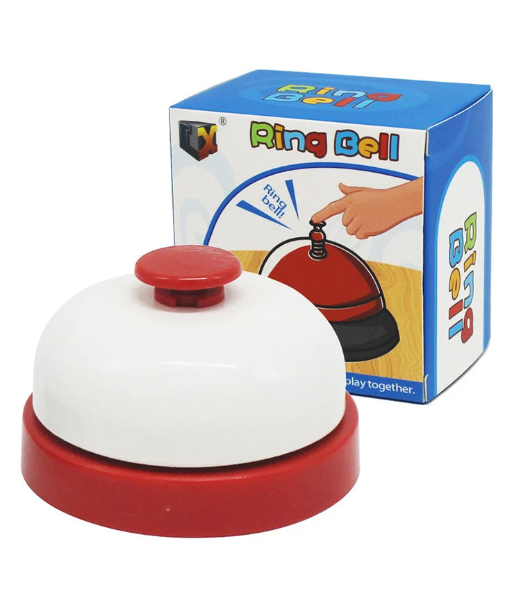 Ring Bell Toy for Kids – Red and White Press Bell with Colorful Gift Box