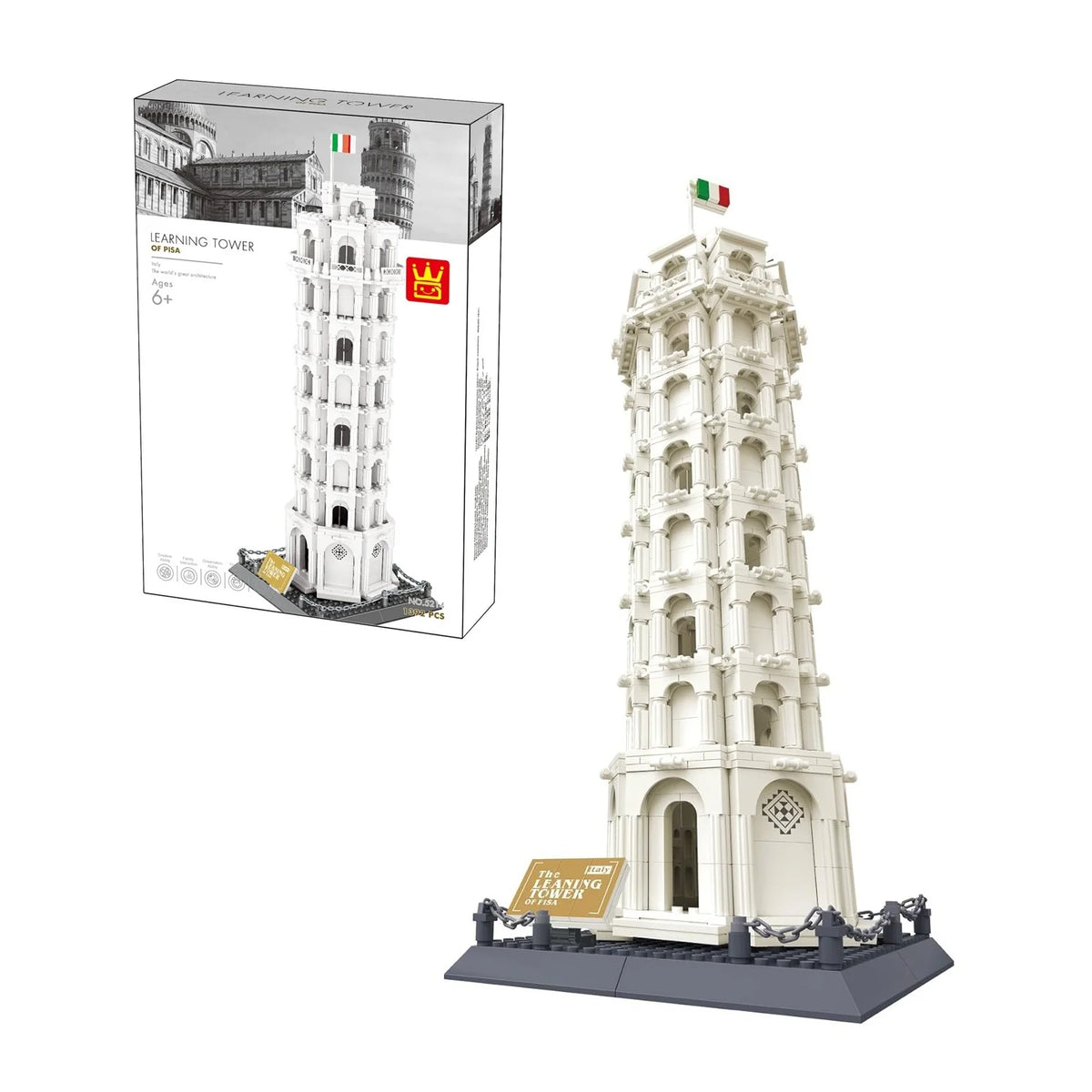 Leaning Tower of Pisa Building Blocks Set – 1390 PCS