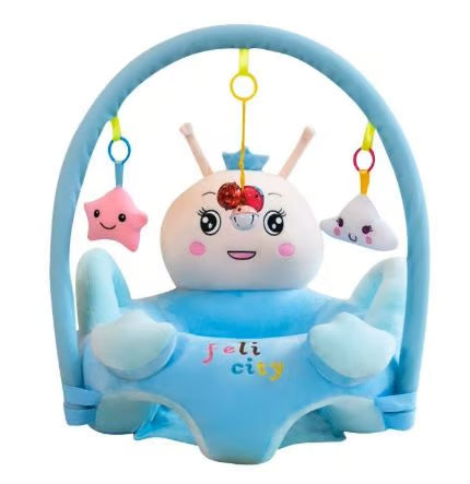 لٹکنے والے کھلونے کے ساتھ بیبی ایکٹیویٹی جم آلیشان صوفہ سیٹ - سافٹ انفینٹ پلے سینٹر