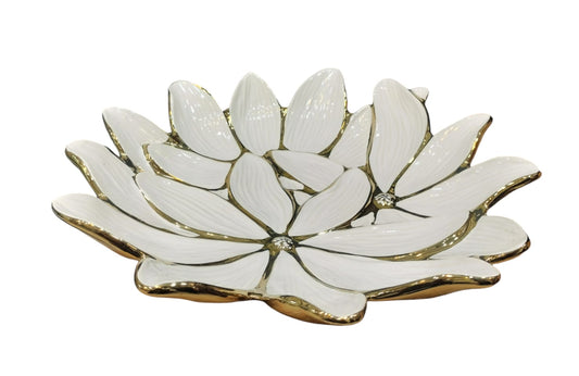 Lilly Round Plate – Regal Collection | Decorative Floral Plate