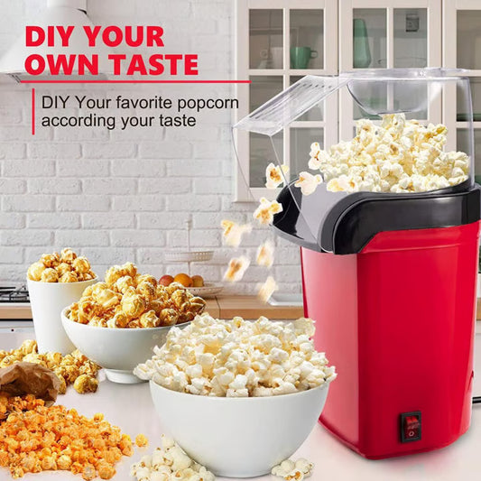 Automatic Popcorn Machine 1200W - 3 Minutes Fast Popcorn Maker