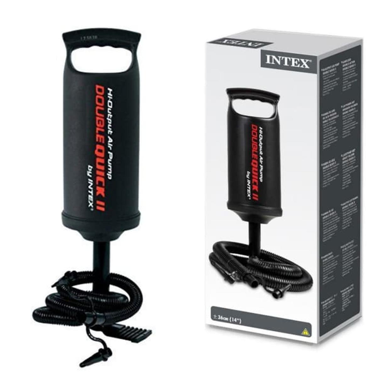 Double Quick High-Output Air Pump - Manual Inflator for Pools, Airbeds & Inflatables