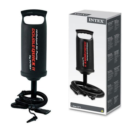 Double Quick High-Output Air Pump - Manual Inflator for Pools, Airbeds & Inflatables