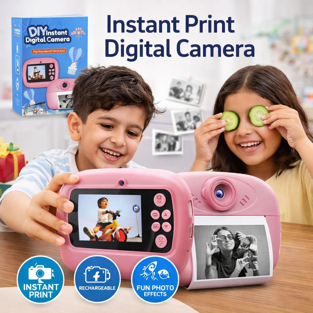 Kids Instant Print Digital Camera – DIY Photo Camera for Children