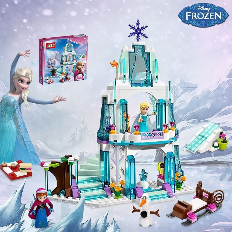 JIEGO Frozen Ice Castle Building Blocks Set for Girls – | 318+ Pcs | Ages 6-12 - JG301
