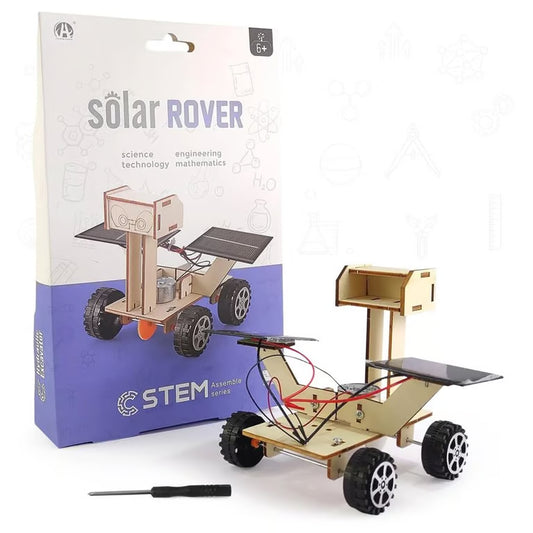 Solar Rover STEM Kit - DIY Science Engineering Toy for Kids Ages 6+