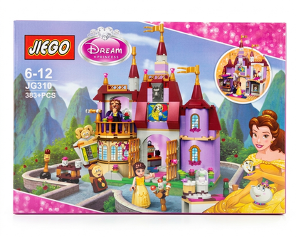 JIEGO Dream Princess Beauty and the Beast Enchanted Castle Building Set JG310 383 Pieces box front