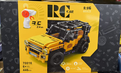 RC Building Block Car – Land Defender 4x4 (1:16 Scale, 446 Pcs)