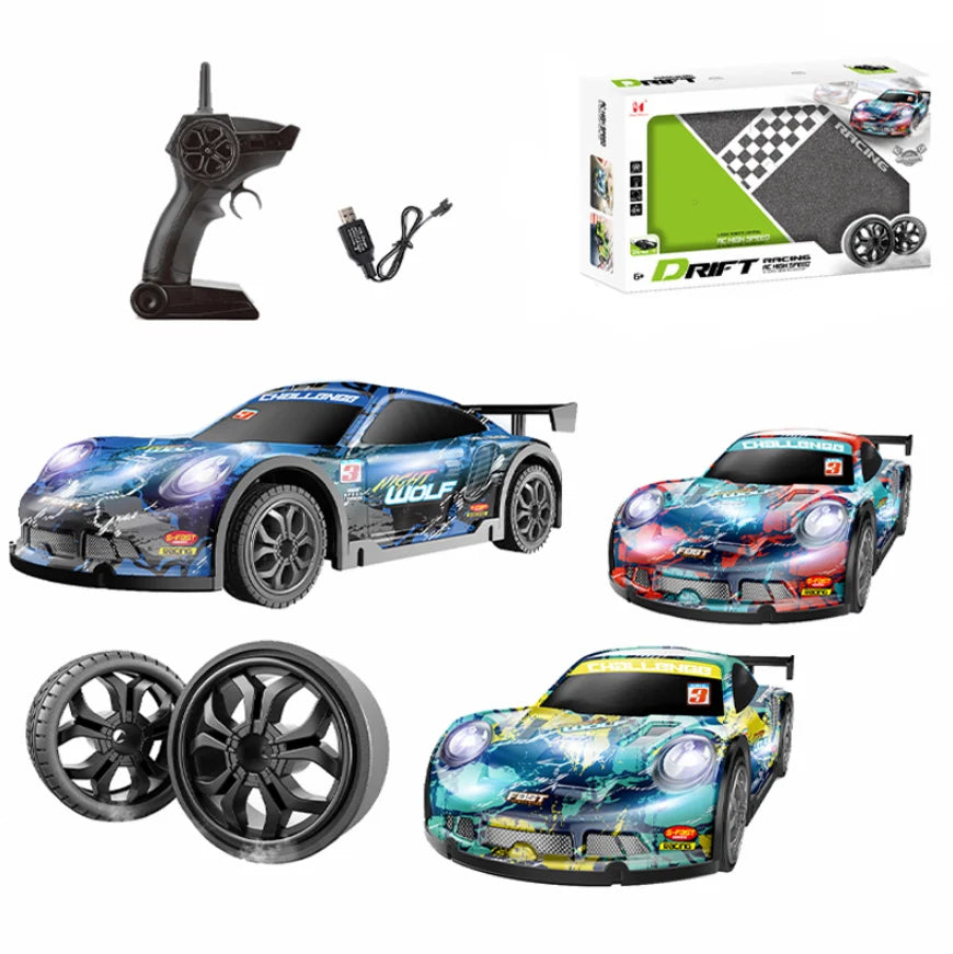 RC Drift Stunt Remote Control Car – With/Without Camera | LED Lights & Drift Tires
